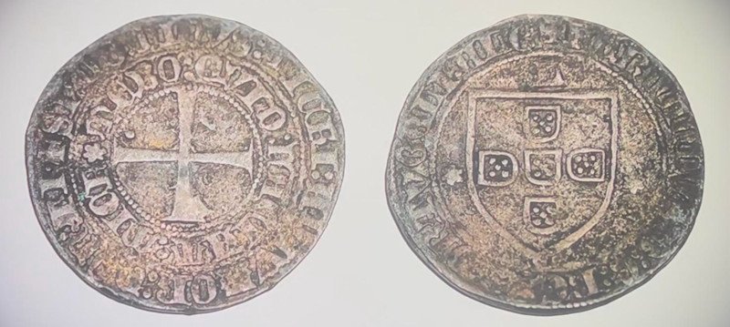 Portuguese Coin - Templar Symols