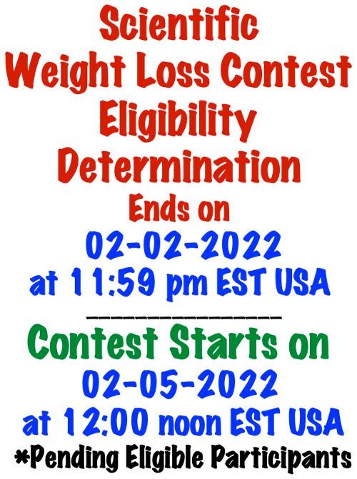 Scientific Weight Loss Contest Start and End - Fellow One Research, The Four Body Types